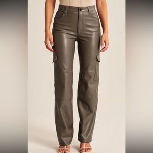 Abercrombie and Fitch Curve Love Vegan Leather Cargo 90s